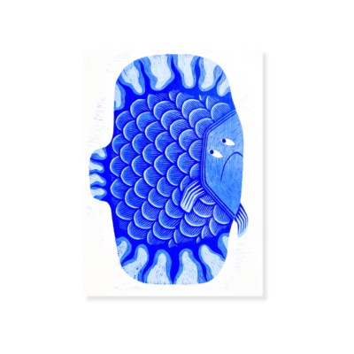 Know Your Plaice - Woodcut Print