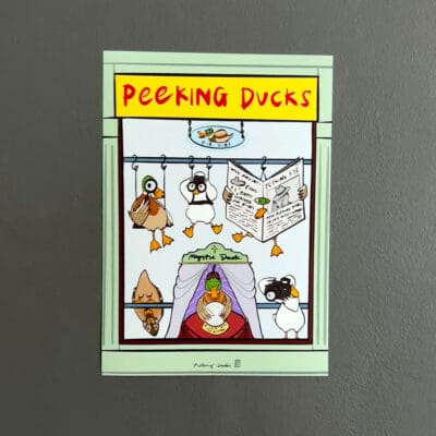 Peeking Ducks - A5 Print