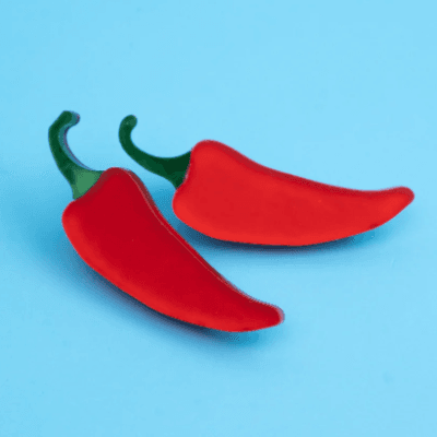 Red Chilli Pepper Hair Clips