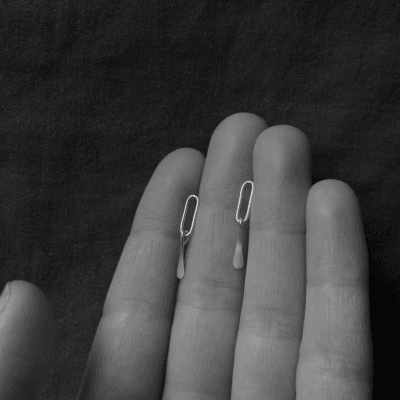 Tarsus Stud Earrings - Silver