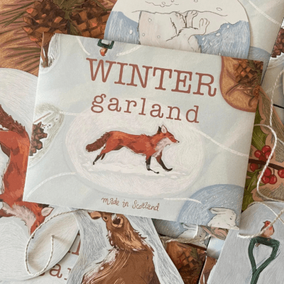 Illustrated Winter Garland