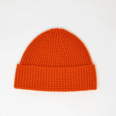 Orange Hat (Lambswool/Angora)