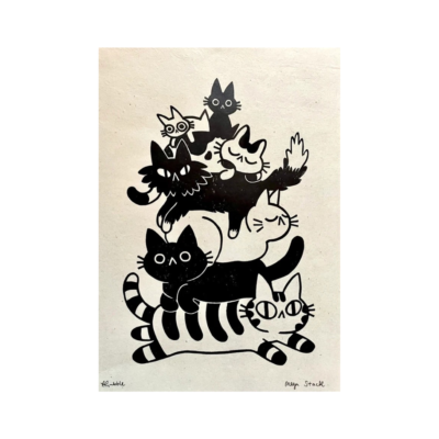 Mega Stack A4 Lino Print