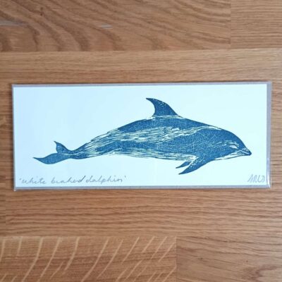 Dolphin Mini Lino Print