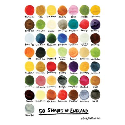 50 Shades of England - A3 Print