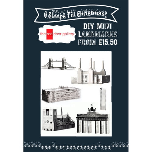 6 Sleeps Till Christmas!  6 DIY Mini Landmarks from £15.50!