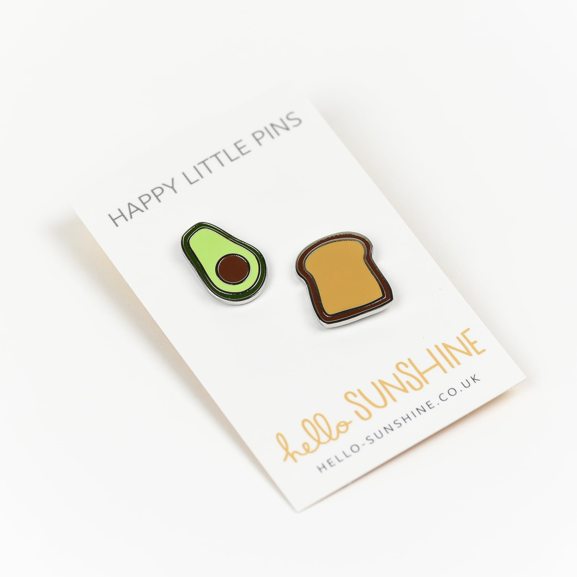 Avocado on Toast Enamel Pin Set by Hello sunshine