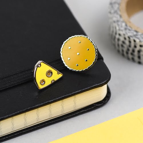 Cheese & Biscuits Pin Set by Hello Sunshine