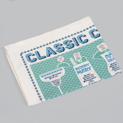 Classic Cocktails Tea Towel