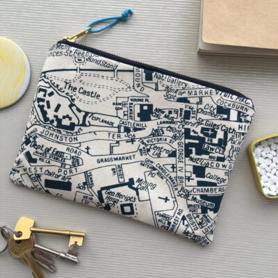Edinburgh Map Clutch Purse