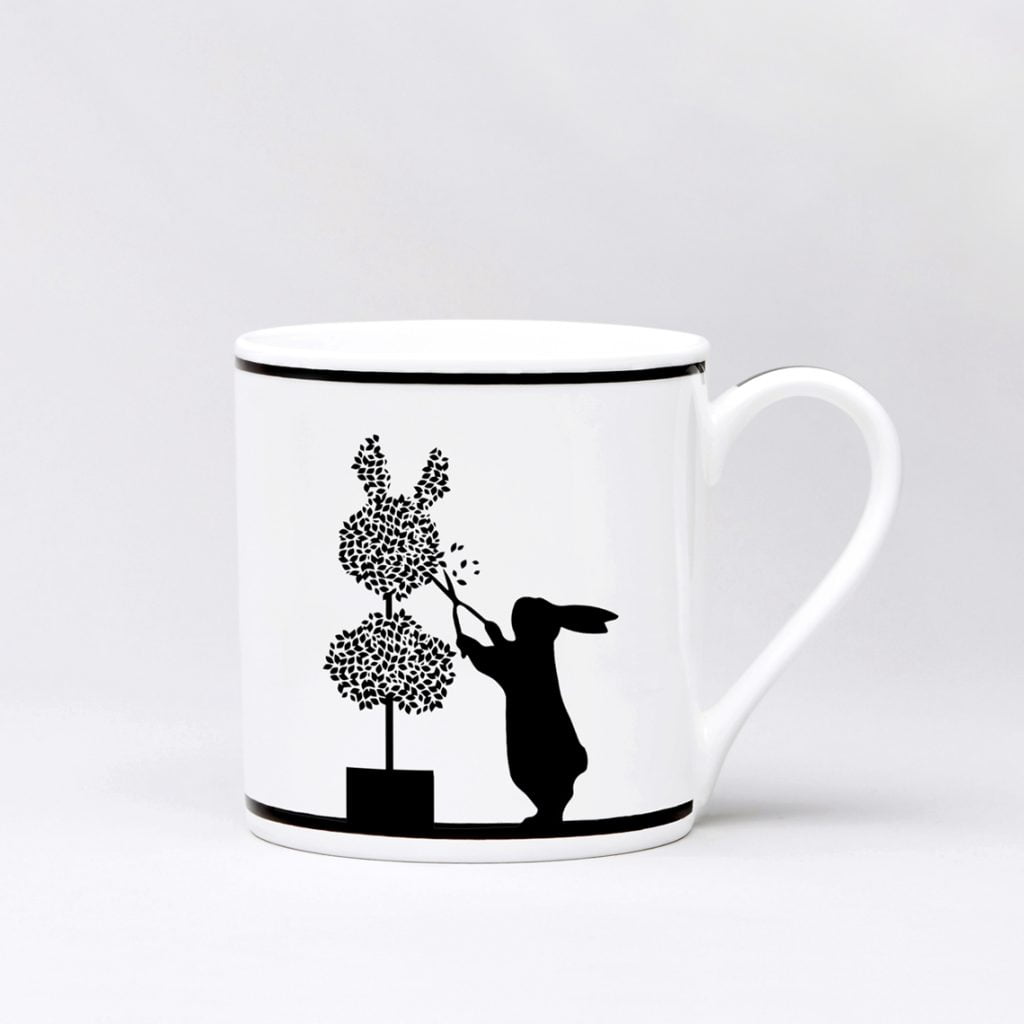 Gardening Rabbit Mug Front