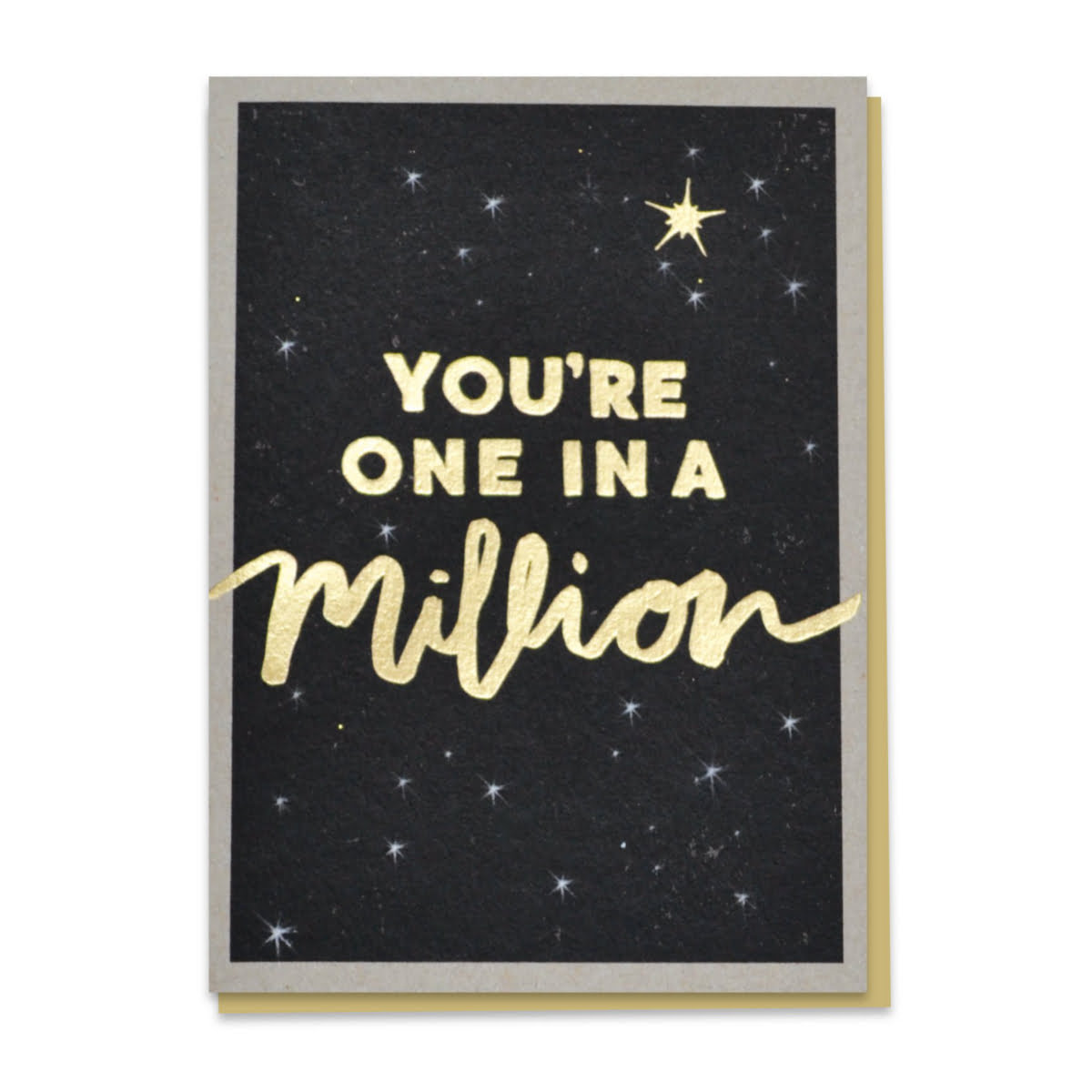 Gold One In A Million Card by Stormy Knight