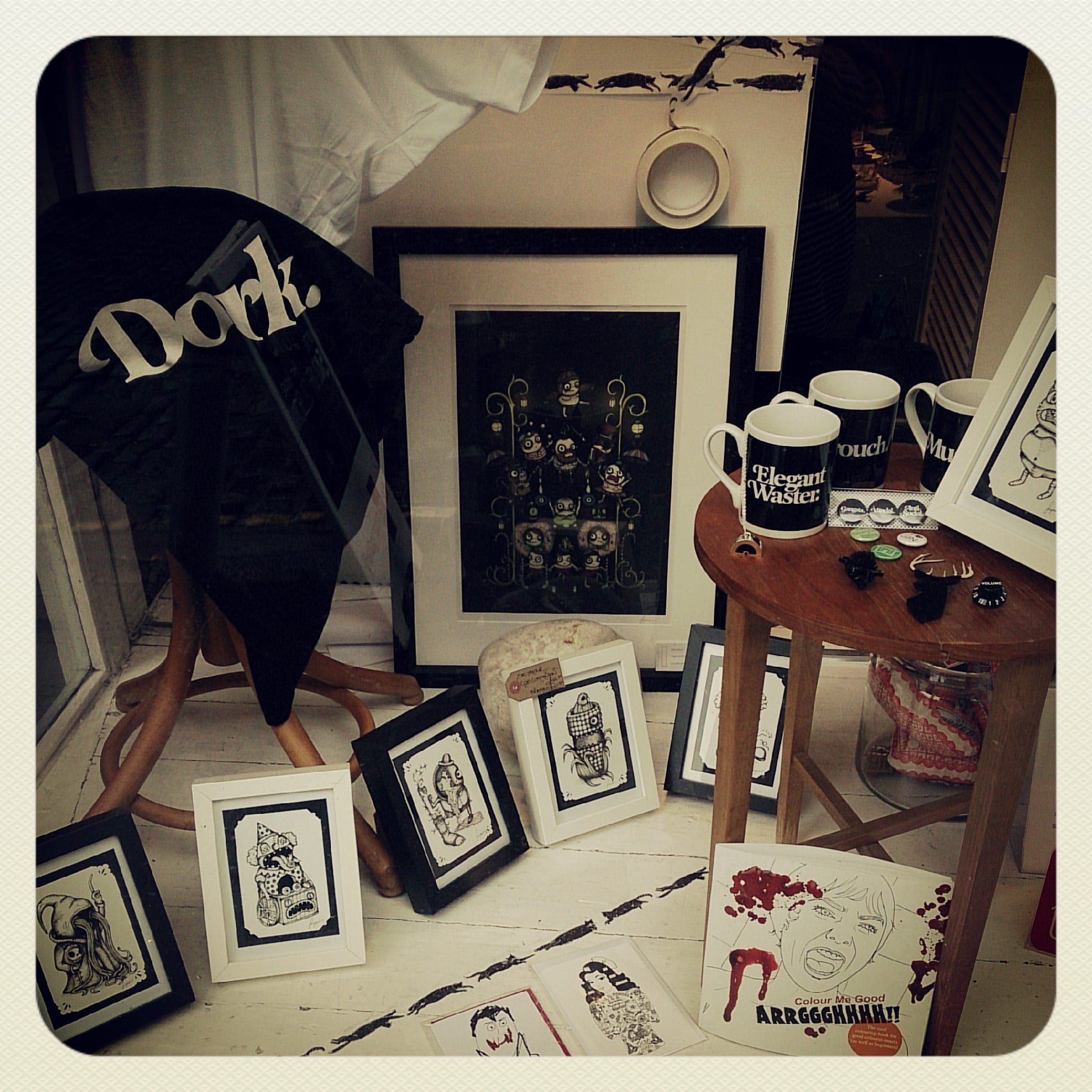Goulish delights in The Red Door Gallery Windows