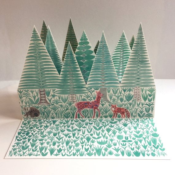 Illustrated Paper Forest The Red Door Gallery