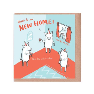 three little pigs new home card by Sarah Ray