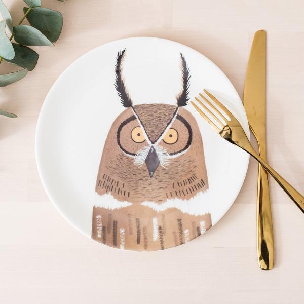 Nocturnal Owl Plate