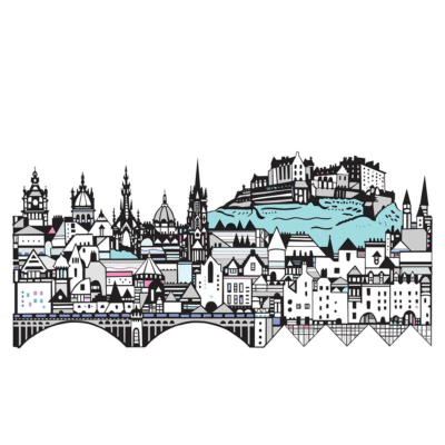 Edinburgh Skyline A4 Print