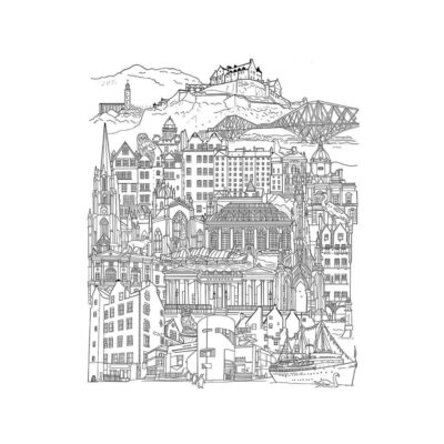 Edinburgh Drawing A4 Print