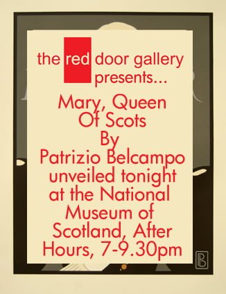 Unveiling of Mary, Queen of Scots by Patrizio Belcampo @NtlMuseumsScot #edfringe #nmsafterhours