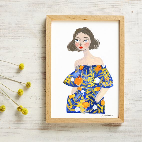 Willow by And Smile Studio - A Beautiful Colourful Digital Print