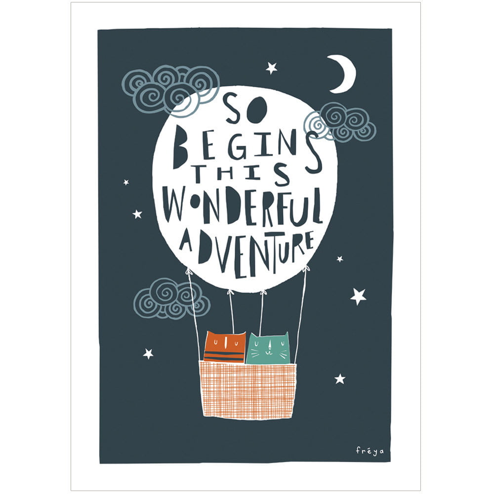 Wonderful Adventure print by Freya
