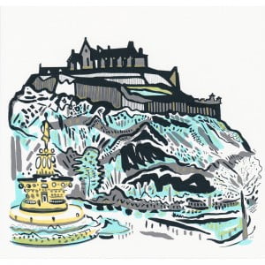 castle fountain by susie wright