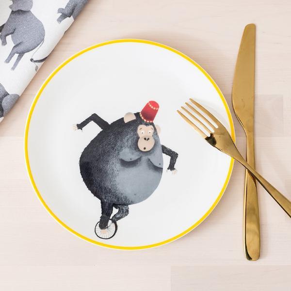 circus monkey plate 1