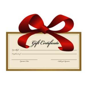 100 Gift Certificate  The Red Door Gallery
