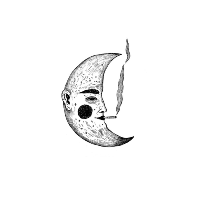 Half Moon (Her) A4 Print