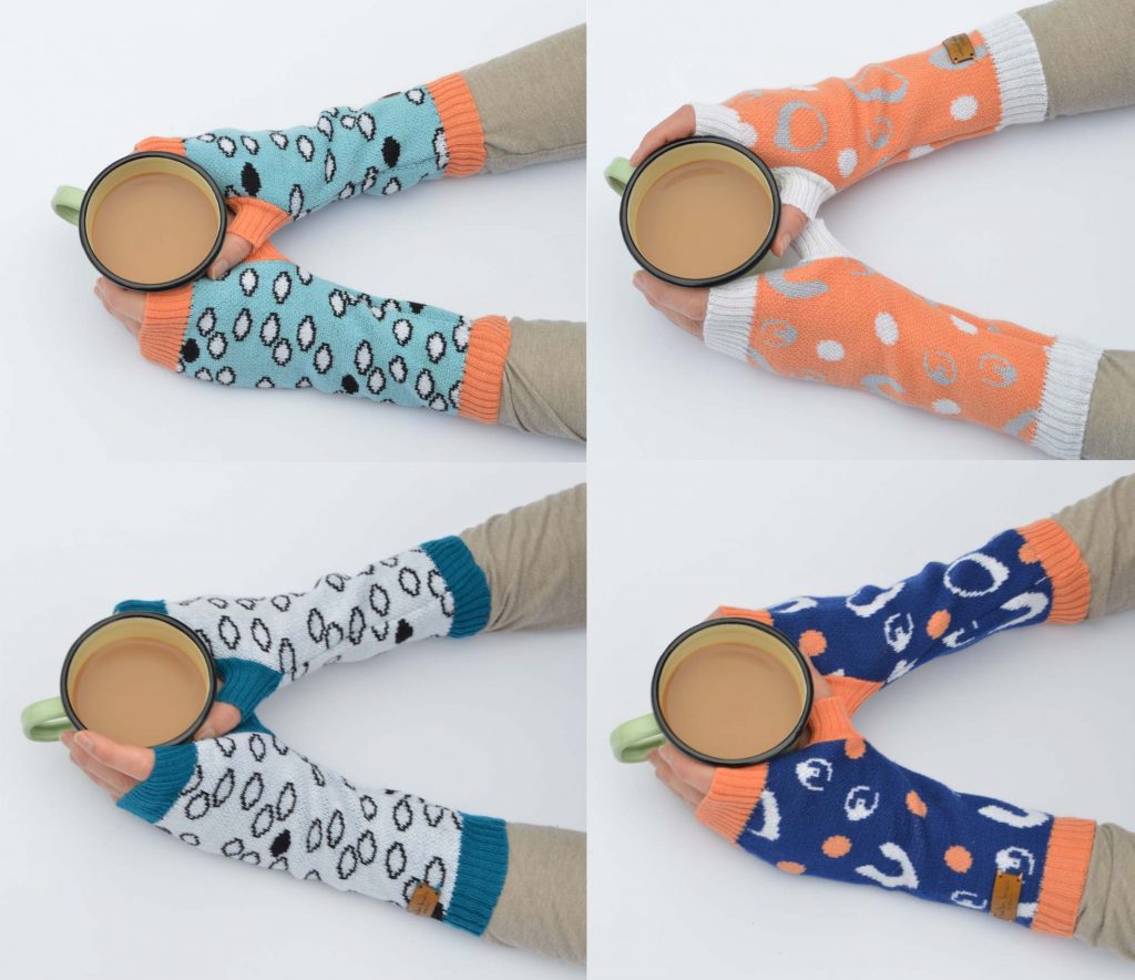 island Merino Wool wrist warmers