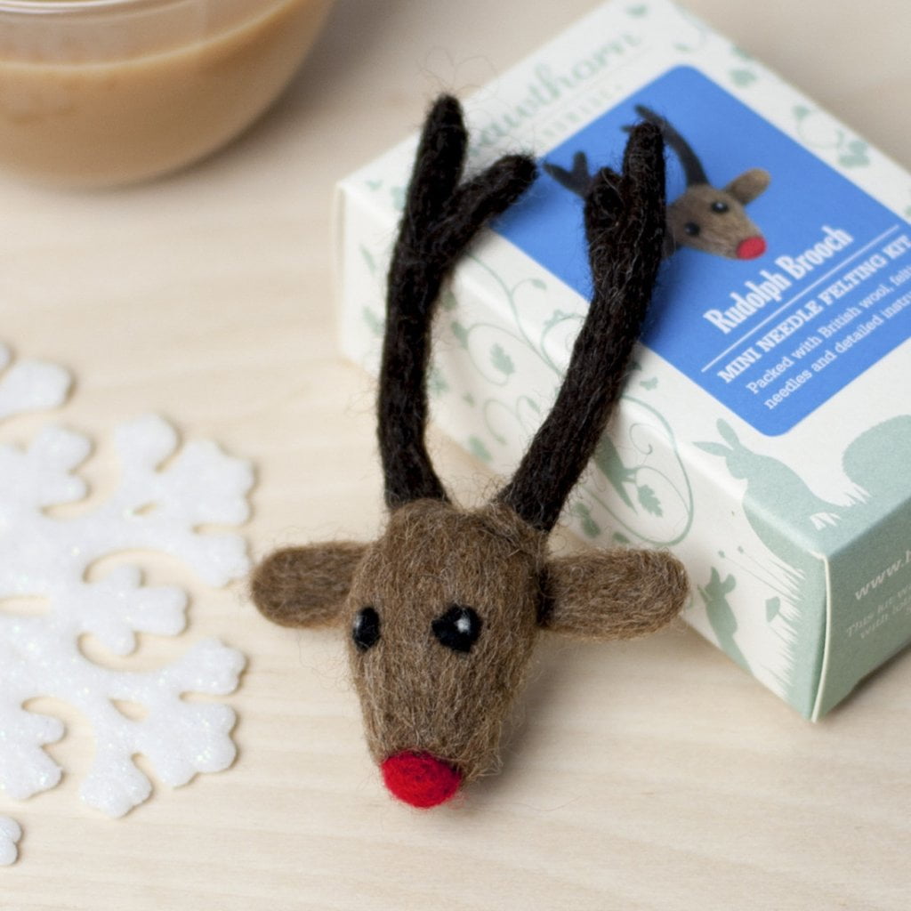 Rudolph Christmas Bauble by Hawthorn Handmade for Crafternoon Fun