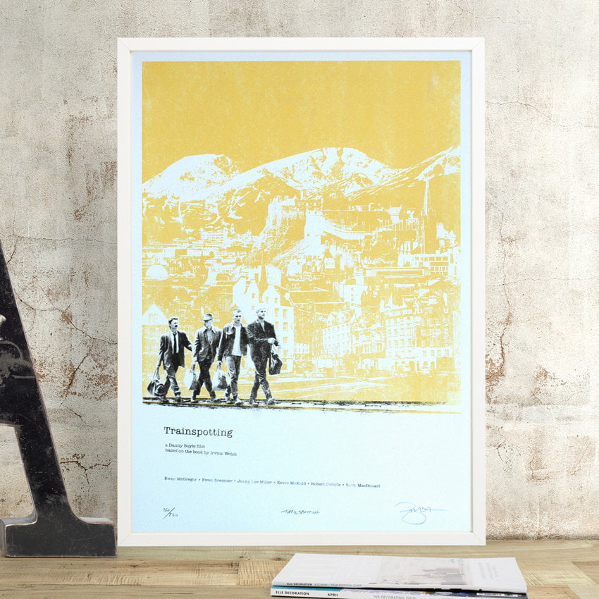 Trainspotting Screen Print by Barry Bulsara, Movie Print, Irvine Welsh